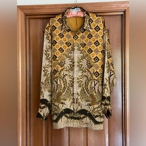 Indonesian Silk Batik Dress Shirt/Jacket
